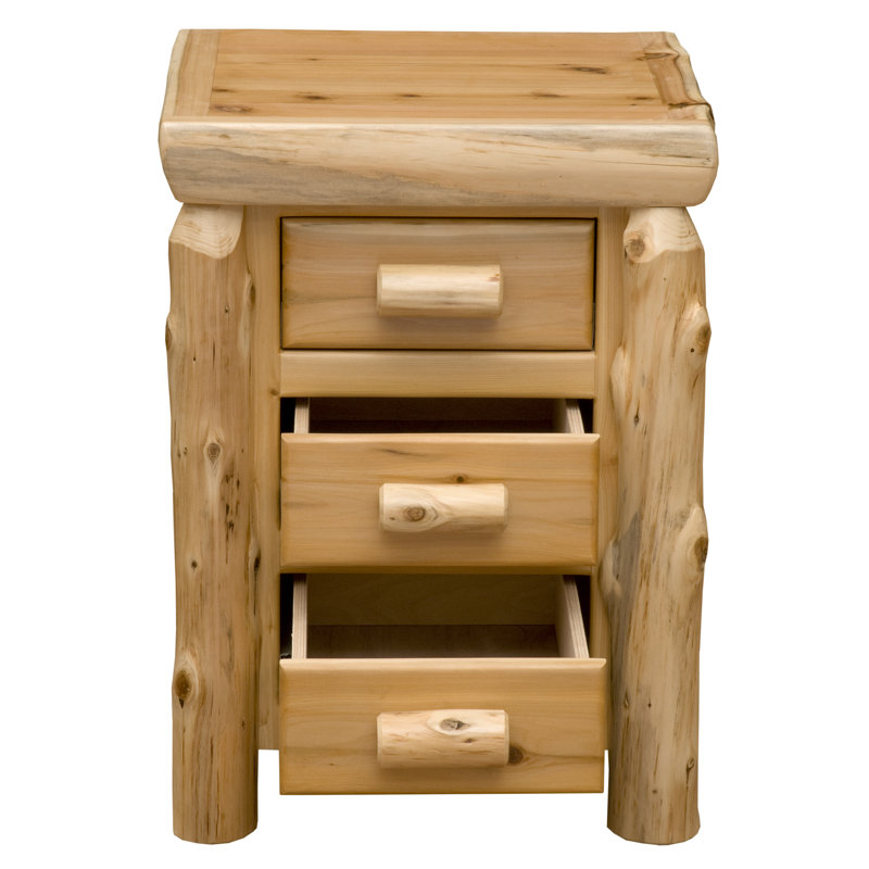 Fireside Lodge Cedar Solid + Manufactured Wood Nightstand | Wayfair